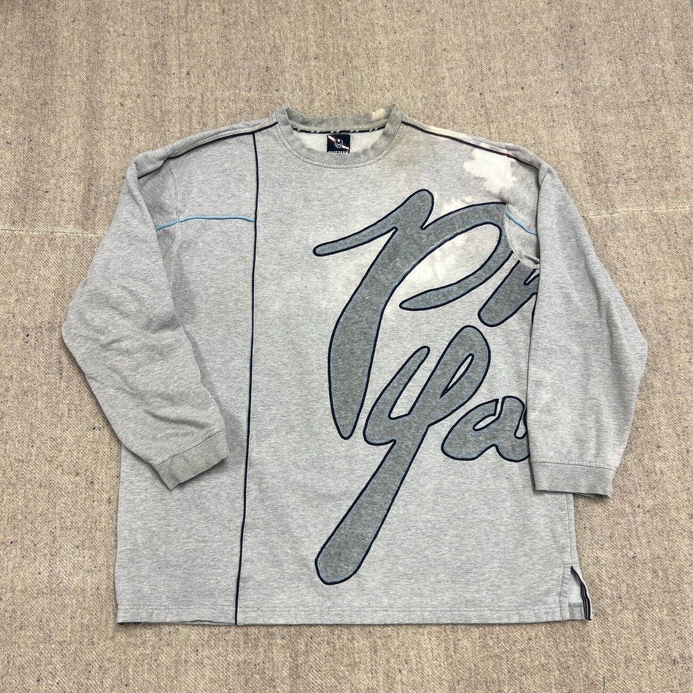Vintage‎ Phat Farm Sweatshirt Mens XL Gray 2000s Y2K Spell Out